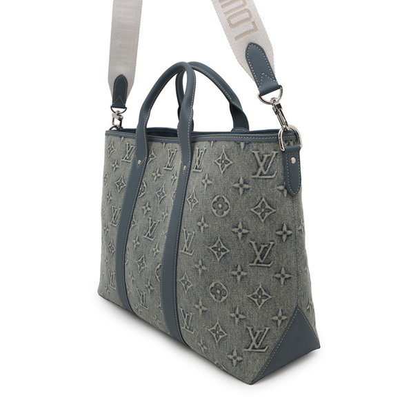Louis Vuitton Monogram Washed Denim Weekend Tote Bag NM M22537 LOUIS VUITTON - Picture 2 of 10